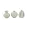 CosmoLiving by Cosmopolitan Cream Stoneware Glam Vase Set